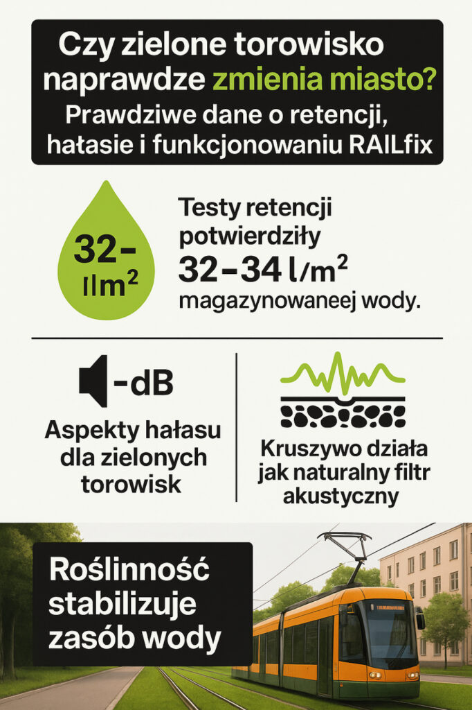Infografika czy zielone torowisko naprawdę zmienia miasto